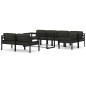 vidaXL 8-tlg. Garten-Lounge-Set mit Kissen Aluminium Anthrazit vidaXL 8-tlg. Garten-Lounge-Set mit Kissen Aluminium Anthrazit