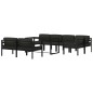 vidaXL 8-tlg. Garten-Lounge-Set mit Kissen Aluminium Anthrazit vidaXL 8-tlg. Garten-Lounge-Set mit Kissen Aluminium Anthrazit