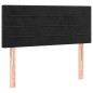 vidaXL Boxspringbett mit Matratze & LED Schwarz 120x200 cm Samt vidaXL Boxspringbett mit Matratze & LED Schwarz 120x200 cm Samt