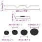 vidaXL Curlhantel und Kurzhantel mit Gewichten 60 kg vidaXL Curlhantel und Kurzhantel mit Gewichten 60 kg