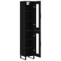 Highboard Schwarz 34,5x34x180 cm Holzwerkstoff Highboard Schwarz 34,5x34x180 cm Holzwerkstoff