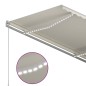 vidaXL Markise Automatisch mit LED & Windsensor 3x2,5 cm Creme vidaXL Markise Automatisch mit LED & Windsensor 3x2,5 cm Creme