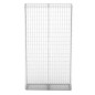 vidaXL Gabionenwand mit Glassteinen und LED-Lampe 100x30x150 cm
