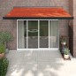 vidaXL Markise Einziehbar Orange und Braun 3,5x2,5 m Stoff & Aluminium vidaXL Markise Einziehbar Orange und Braun 3,5x2,5 m Stoff & Aluminium