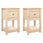 vidaXL Nachttische 2 Stk. 40x35x61,5 cm Massivholz Kiefer vidaXL Nachttische 2 Stk. 40x35x61,5 cm Massivholz Kiefer