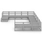 vidaXL 12-tlg. Garten-Lounge-Set Massivholz Kiefer vidaXL 12-tlg. Garten-Lounge-Set Massivholz Kiefer