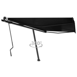 Standmarkise Einziehbar Handbetrieben 400x300 cm Anthrazit