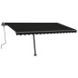 Standmarkise Einziehbar Handbetrieben 400x300 cm Anthrazit Standmarkise Einziehbar Handbetrieben 400x300 cm Anthrazit