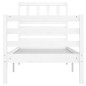vidaXL Massivholzbett Weiß 90x190 cm vidaXL Massivholzbett Weiß 90x190 cm