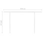 vidaXL Markise Manuell Einziehbar mit LED 4x3 m Anthrazit vidaXL Markise Manuell Einziehbar mit LED 4x3 m Anthrazit