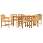 vidaXL 7-tlg. Garten-Essgruppe Massivholz Teak vidaXL 7-tlg. Garten-Essgruppe Massivholz Teak