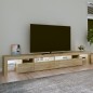 vidaXL TV-Schrank mit LED-Leuchten Sonoma-Eiche 260x36,5x40 cm vidaXL TV-Schrank mit LED-Leuchten Sonoma-Eiche 260x36,5x40 cm