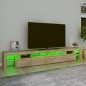 vidaXL TV-Schrank mit LED-Leuchten Sonoma-Eiche 260x36,5x40 cm vidaXL TV-Schrank mit LED-Leuchten Sonoma-Eiche 260x36,5x40 cm