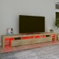 vidaXL TV-Schrank mit LED-Leuchten Sonoma-Eiche 260x36,5x40 cm vidaXL TV-Schrank mit LED-Leuchten Sonoma-Eiche 260x36,5x40 cm