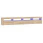 vidaXL TV-Schrank mit LED-Leuchten Sonoma-Eiche 240x35x40 cm vidaXL TV-Schrank mit LED-Leuchten Sonoma-Eiche 240x35x40 cm