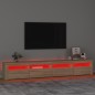 vidaXL TV-Schrank mit LED-Leuchten Sonoma-Eiche 240x35x40 cm vidaXL TV-Schrank mit LED-Leuchten Sonoma-Eiche 240x35x40 cm