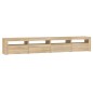 vidaXL TV-Schrank mit LED-Leuchten Sonoma-Eiche 240x35x40 cm vidaXL TV-Schrank mit LED-Leuchten Sonoma-Eiche 240x35x40 cm