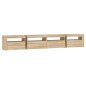 vidaXL TV-Schrank mit LED-Leuchten Sonoma-Eiche 240x35x40 cm vidaXL TV-Schrank mit LED-Leuchten Sonoma-Eiche 240x35x40 cm