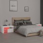 vidaXL Nachttische 2 Stk. mit LED-Leuchten Weiß 70x36,5x40 cm vidaXL Nachttische 2 Stk. mit LED-Leuchten Weiß 70x36,5x40 cm