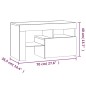 vidaXL Nachttische 2 Stk. mit LED-Leuchten Weiß 70x36,5x40 cm vidaXL Nachttische 2 Stk. mit LED-Leuchten Weiß 70x36,5x40 cm