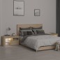 vidaXL Nachttische 2 Stk. mit LED-Leuchten Sonoma-Eiche 70x36,5x40 cm vidaXL Nachttische 2 Stk. mit LED-Leuchten Sonoma-Eiche 70x36,5x40 cm
