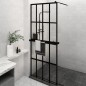 vidaXL Duschwand mit Ablage für Walk-In-Dusche Schwarz 80x195 cm ESG vidaXL Duschwand mit Ablage für Walk-In-Dusche Schwarz 80x195 cm ESG