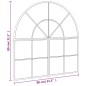 vidaXL Wandspiegel Schwarz 80x80 cm Gewölbt Eisen vidaXL Wandspiegel Schwarz 80x80 cm Gewölbt Eisen