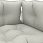 vidaXL 6-tlg. Garten-Lounge-Set Paletten mit Kissen in Taupe Holz vidaXL 6-tlg. Garten-Lounge-Set Paletten mit Kissen in Taupe Holz