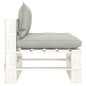 vidaXL 6-tlg. Garten-Lounge-Set Paletten mit Kissen in Taupe Holz vidaXL 6-tlg. Garten-Lounge-Set Paletten mit Kissen in Taupe Holz