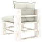 vidaXL Garten-Palettensofa 4-Sitzer mit Kissen in Beige Holz vidaXL Garten-Palettensofa 4-Sitzer mit Kissen in Beige Holz