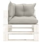 vidaXL 6-tlg. Garten-Lounge-Set Paletten mit Kissen in Taupe Holz vidaXL 6-tlg. Garten-Lounge-Set Paletten mit Kissen in Taupe Holz