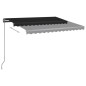 Automatische Markise mit LED & Windsensor 350x250 cm Anthrazit Automatische Markise mit LED & Windsensor 350x250 cm Anthrazit