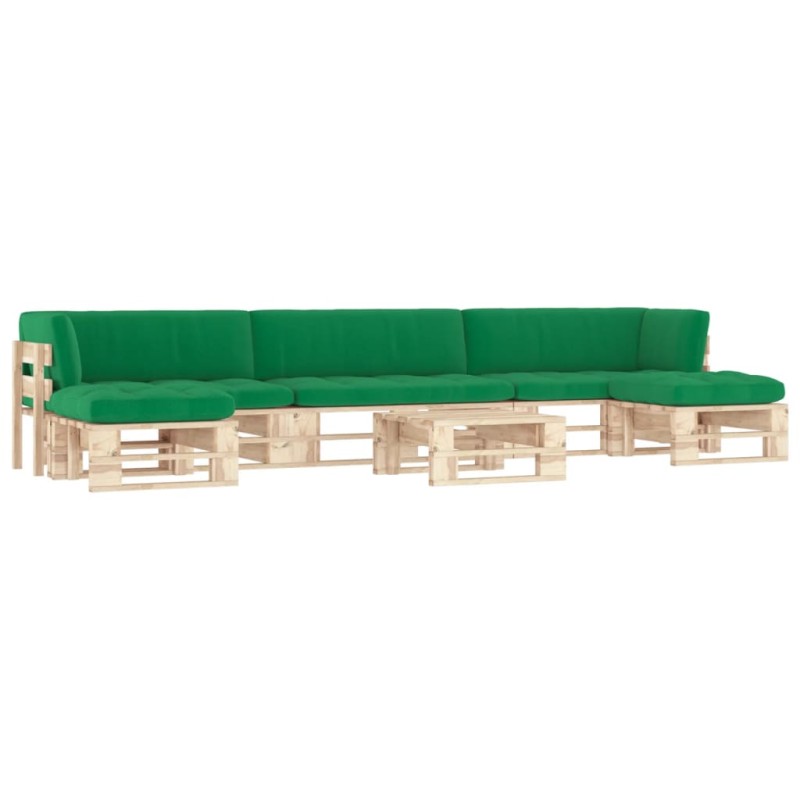 vidaXL 6-tlg. Paletten-Lounge-Set mit Kissen Imprägniertes Kiefernholz vidaXL 6-tlg. Paletten-Lounge-Set mit Kissen Imprägniertes Kiefernholz