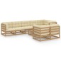 vidaXL 9-tlg. Garten-Lounge-Set mit Kissen Massivholz Kiefer vidaXL 9-tlg. Garten-Lounge-Set mit Kissen Massivholz Kiefer
