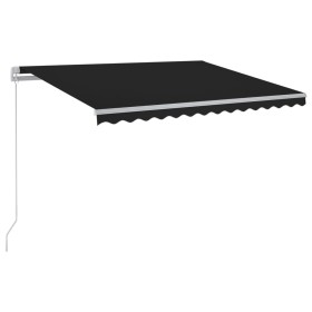 vidaXL Markise Manuell Einziehbar mit LED 300x250 cm Anthrazit