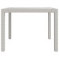 vidaXL 3-tlg. Garten-Essgruppe mit Auflagen Poly Rattan Weiß vidaXL 3-tlg. Garten-Essgruppe mit Auflagen Poly Rattan Weiß