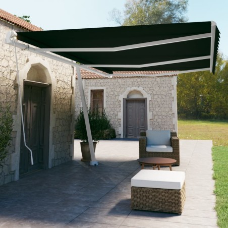 vidaXL Standmarkise Manuell Einziehbar 600x350 cm Anthrazit