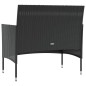 vidaXL 16-tlg. Garten-Lounge-Set mit Auflagen Poly Rattan Schwarz vidaXL 16-tlg. Garten-Lounge-Set mit Auflagen Poly Rattan Schwarz