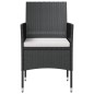 vidaXL 16-tlg. Garten-Lounge-Set mit Auflagen Poly Rattan Schwarz vidaXL 16-tlg. Garten-Lounge-Set mit Auflagen Poly Rattan Schwarz