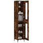 vidaXL Highboard Räuchereiche 34,5x34x180 cm Holzwerkstoff vidaXL Highboard Räuchereiche 34,5x34x180 cm Holzwerkstoff