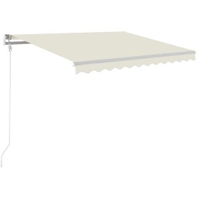 vidaXL Automatische Markise mit LED & Windsensor 300x250 cm Creme