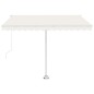 vidaXL Markise Automatisch mit LED & Windsensor 300x250 cm Creme vidaXL Markise Automatisch mit LED & Windsensor 300x250 cm Creme