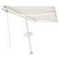 vidaXL Markise Automatisch mit LED & Windsensor 400x300 cm Creme vidaXL Markise Automatisch mit LED & Windsensor 400x300 cm Creme