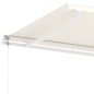 vidaXL Markise Automatisch mit LED & Windsensor 400x300 cm Creme vidaXL Markise Automatisch mit LED & Windsensor 400x300 cm Creme