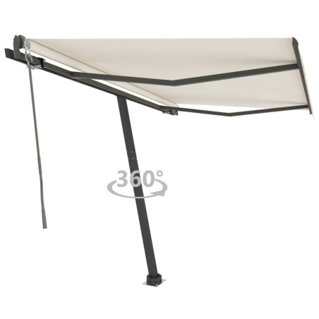 Standmarkise Automatisch 350x250 cm Cremeweiß
