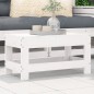 vidaXL Gartenhocker Weiß 62x30x32 cm Massivholz Kiefer vidaXL Gartenhocker Weiß 62x30x32 cm Massivholz Kiefer