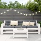 vidaXL Gartenhocker Weiß 62x30x32 cm Massivholz Kiefer vidaXL Gartenhocker Weiß 62x30x32 cm Massivholz Kiefer