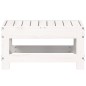 vidaXL Gartenhocker Weiß 62x30x32 cm Massivholz Kiefer vidaXL Gartenhocker Weiß 62x30x32 cm Massivholz Kiefer