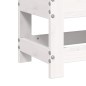 vidaXL Gartenhocker Weiß 62x30x32 cm Massivholz Kiefer vidaXL Gartenhocker Weiß 62x30x32 cm Massivholz Kiefer