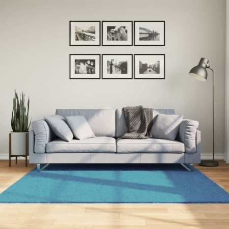 vidaXL Teppich OVIEDO Kurzflor Türkis 160x160 cm